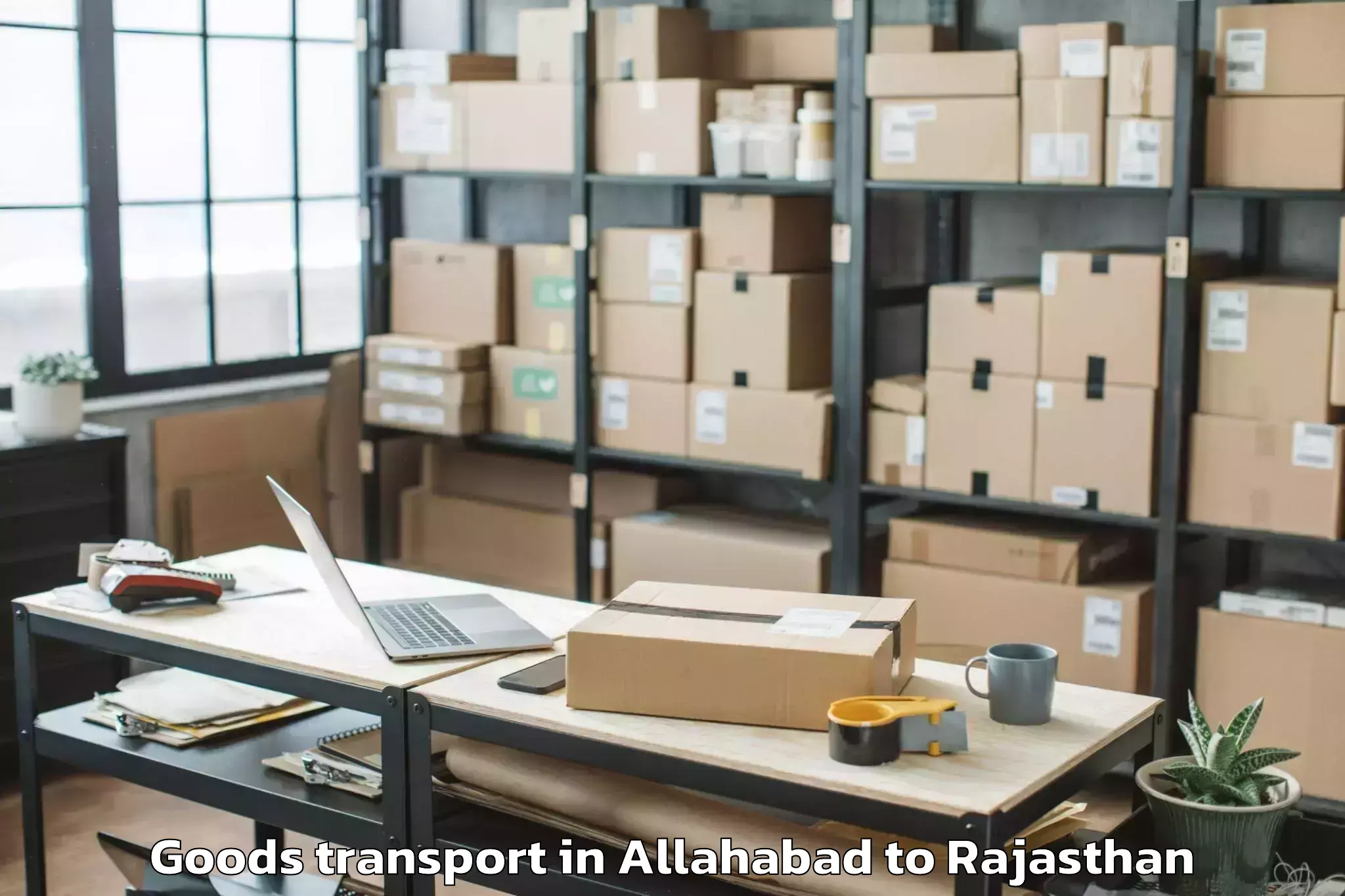 Expert Allahabad to Sojat Goods Transport